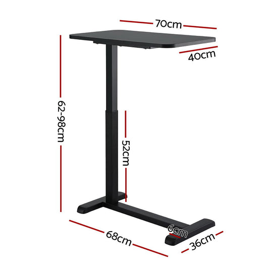 Artiss Laptop Desk Height Adjustable Mobile Workstation Computer Desks 70CM