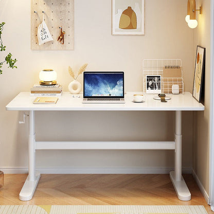 White Height-Adjustable Study Desks/Solid Wood Study Desk/Home Office/1M/1.2M