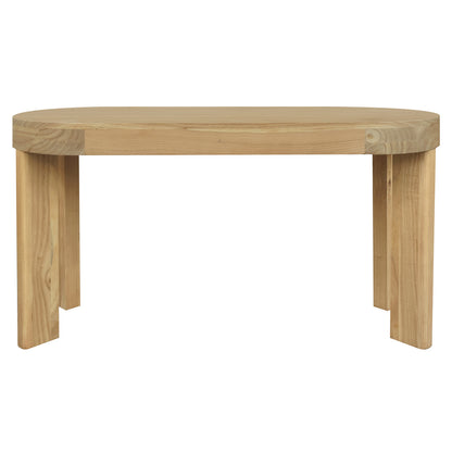 Brentwood 2 Drawer Oval Desk (Natural)
