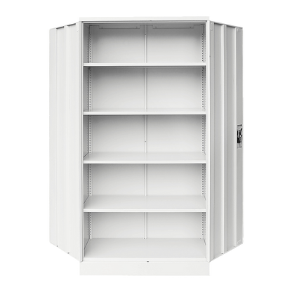 Two-Door Shelf Office Gym Filing Storage Locker Cabinet Safe