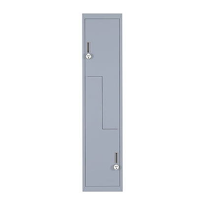 Grey Two-Door L-shaped Office Gym Shed Storage Lockers